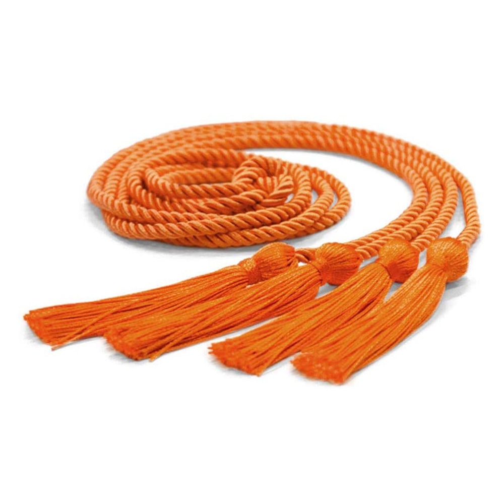 tassel Graduation Double Honor Cord Orange Thread And Viscose, Celtic Knot Cincture Gold 3 Small C